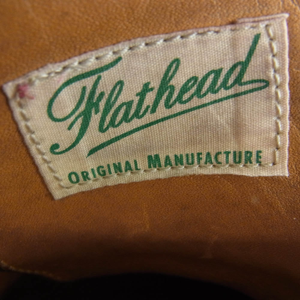 THE FLAT HEAD ザフラットヘッド SKB-02H Horse Hide 10HOLE Work Boots ホースハイド 10ホール マッドガード付 ワーク ブーツ 馬革 レザーブーツ ブラック系 ブラウン系 実寸27cm【中古】