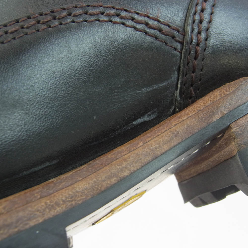 THE FLAT HEAD ザフラットヘッド SKB-02H Horse Hide 10HOLE Work Boots ホースハイド 10ホール マッドガード付 ワーク ブーツ 馬革 レザーブーツ ブラック系 ブラウン系 実寸27cm【中古】