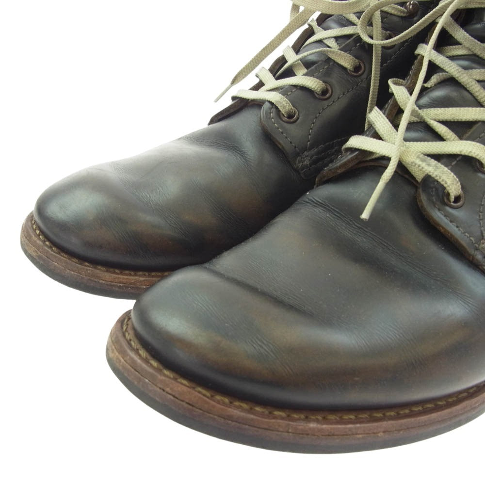 RED WING レッドウィング 9060 BECKMAN FLATBOX ベックマンフラットボックス ラウンドトゥ レースアップ ワークブーツ ブラック系 9.5D【中古】