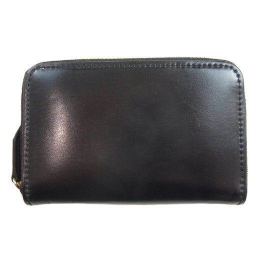 COCOMEISTER ココマイスター SHELLCORDOVAN SALTRAM シェルコードバン サルトラム ラウンドジップ 小銭入れ 財布 ブラック系【中古】