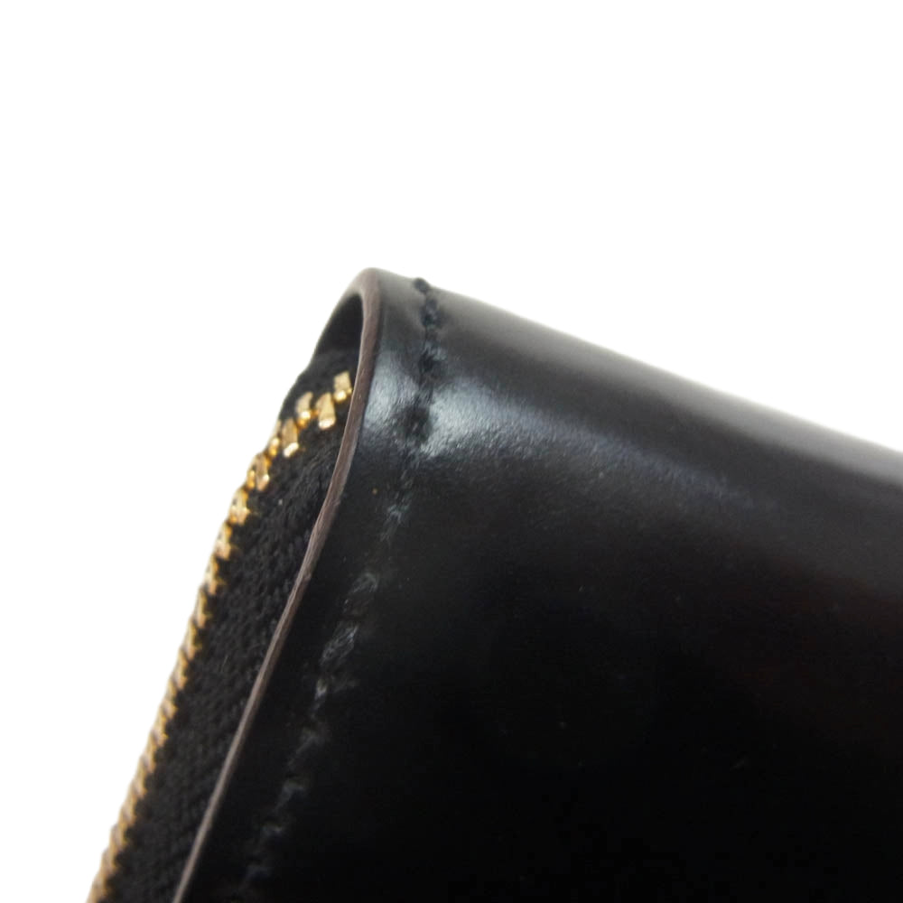COCOMEISTER ココマイスター SHELLCORDOVAN SALTRAM シェルコードバン サルトラム ラウンドジップ 小銭入れ 財布 ブラック系【中古】