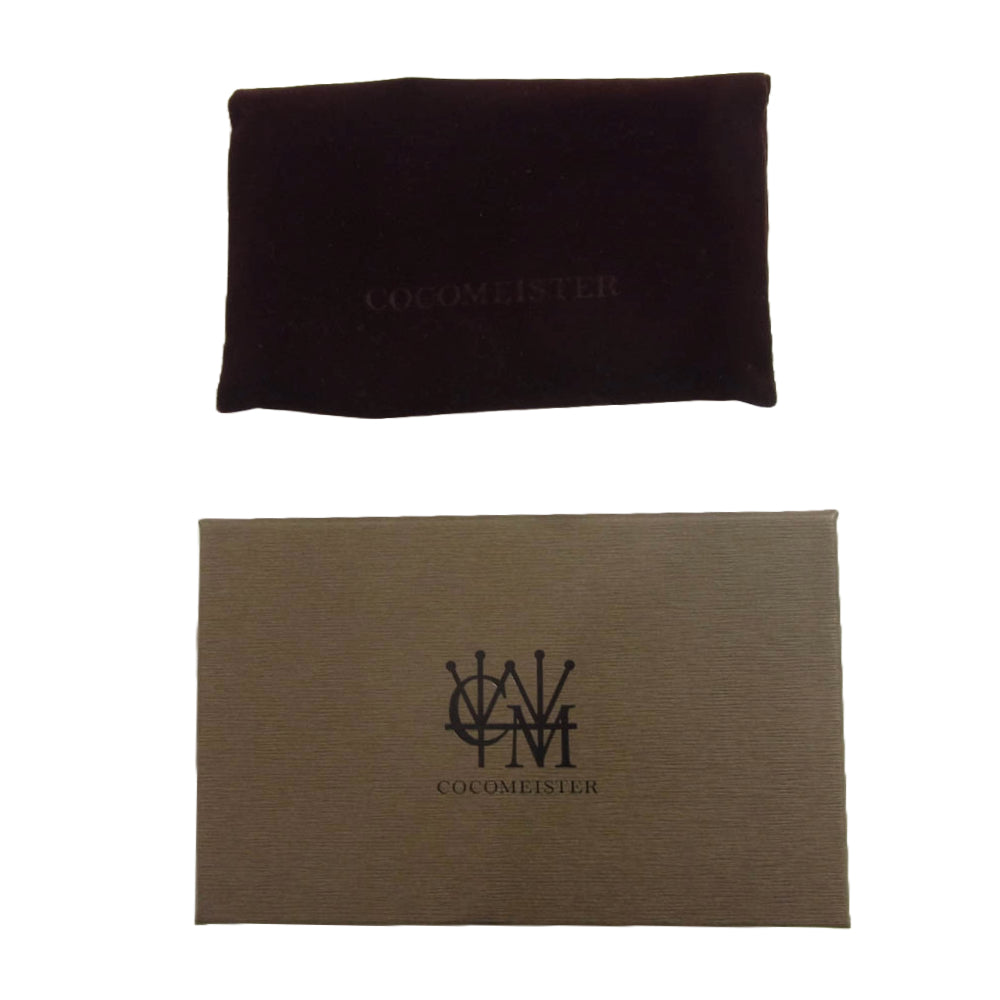 COCOMEISTER ココマイスター SHELLCORDOVAN SALTRAM シェルコードバン サルトラム ラウンドジップ 小銭入れ 財布 ブラック系【中古】