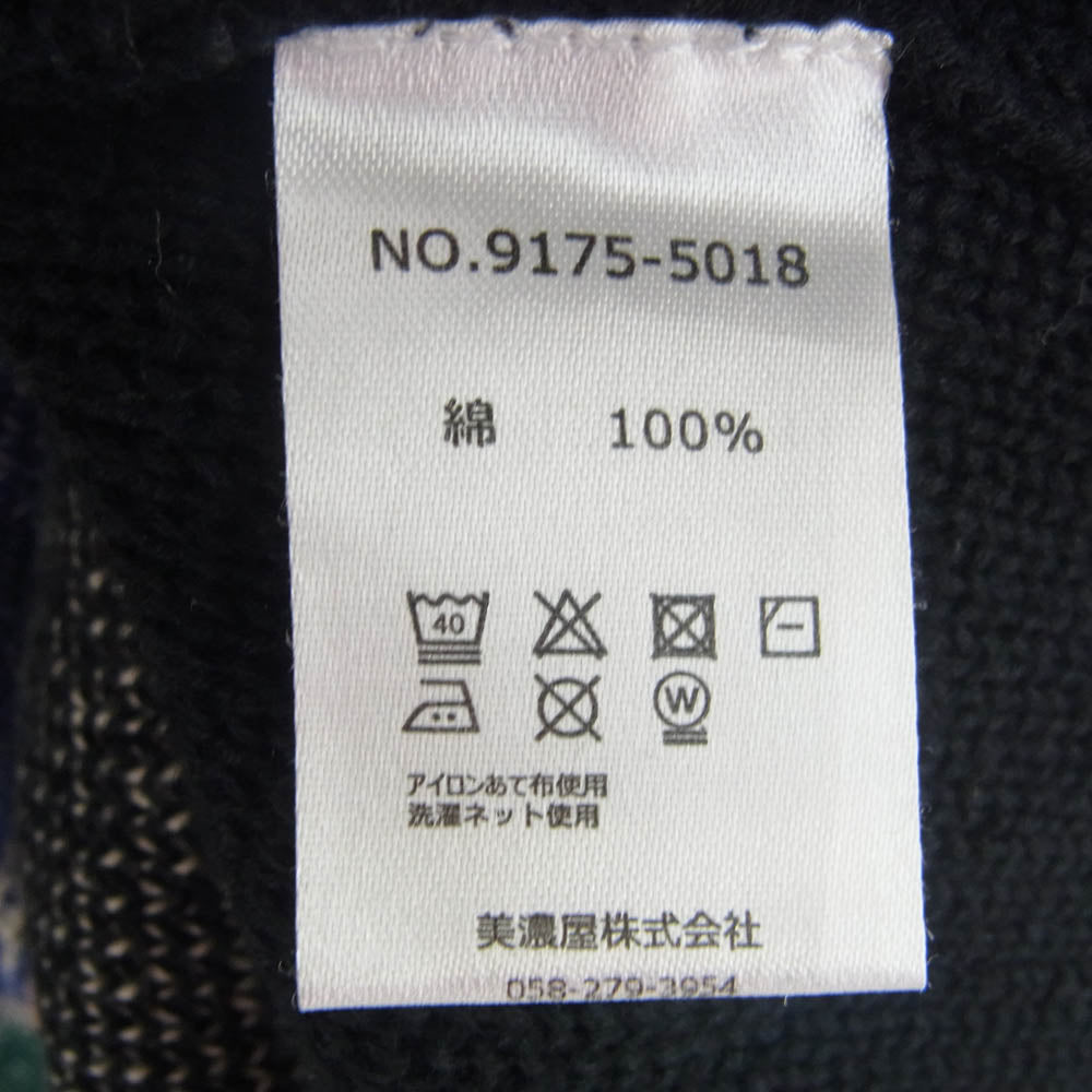 PENDLETON ペンドルトン ネイティブ柄 コットン カーディガン ガウン ブラック マルチカラー系 M【中古】