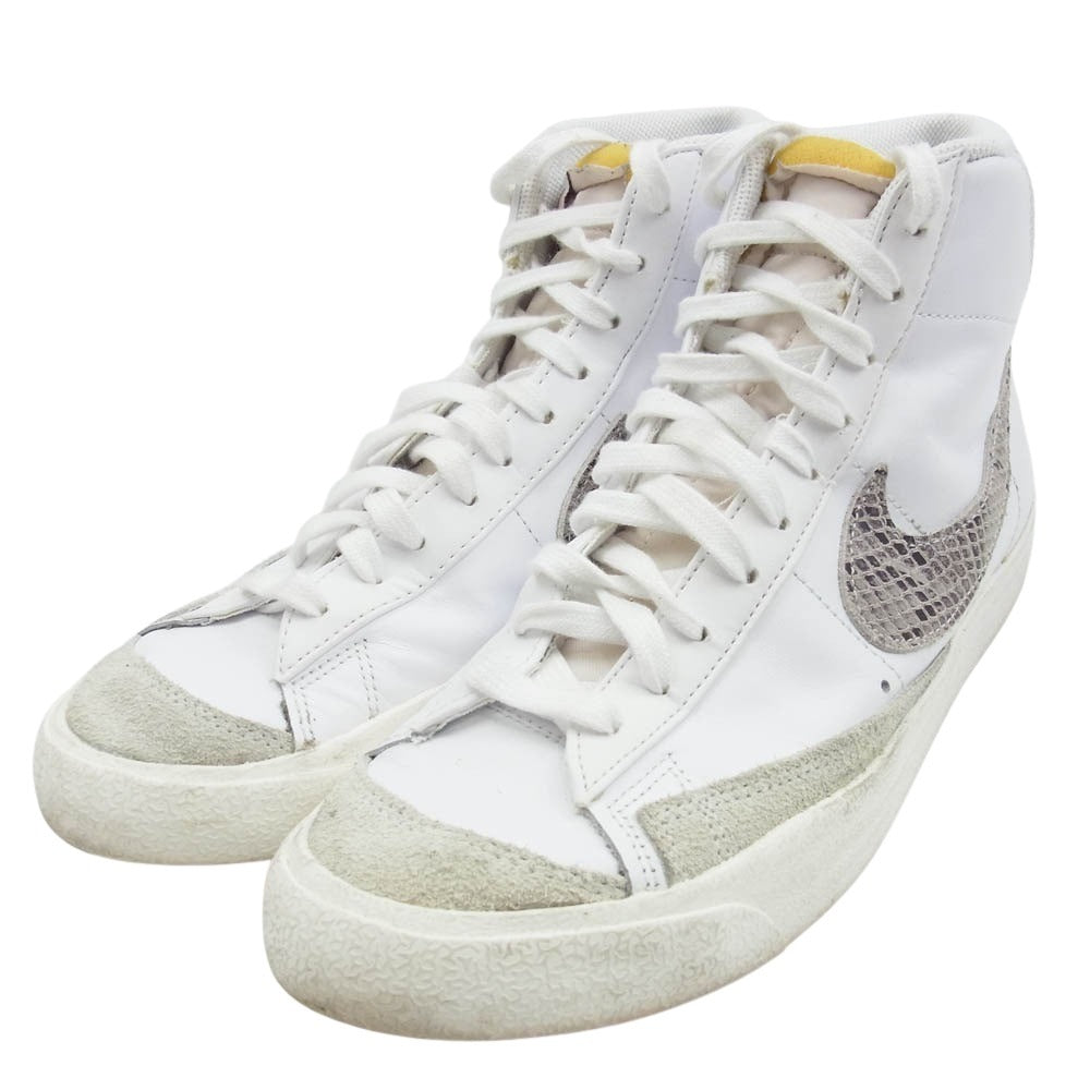 NIKE ナイキ ci1176-101 BLAZER MID 77 VNTG WE REPTILE SILVER SNAKE ブレーザー ミッド ヴィンテージ ウィー レプタイル ホワイト系 ベージュ系【中古】