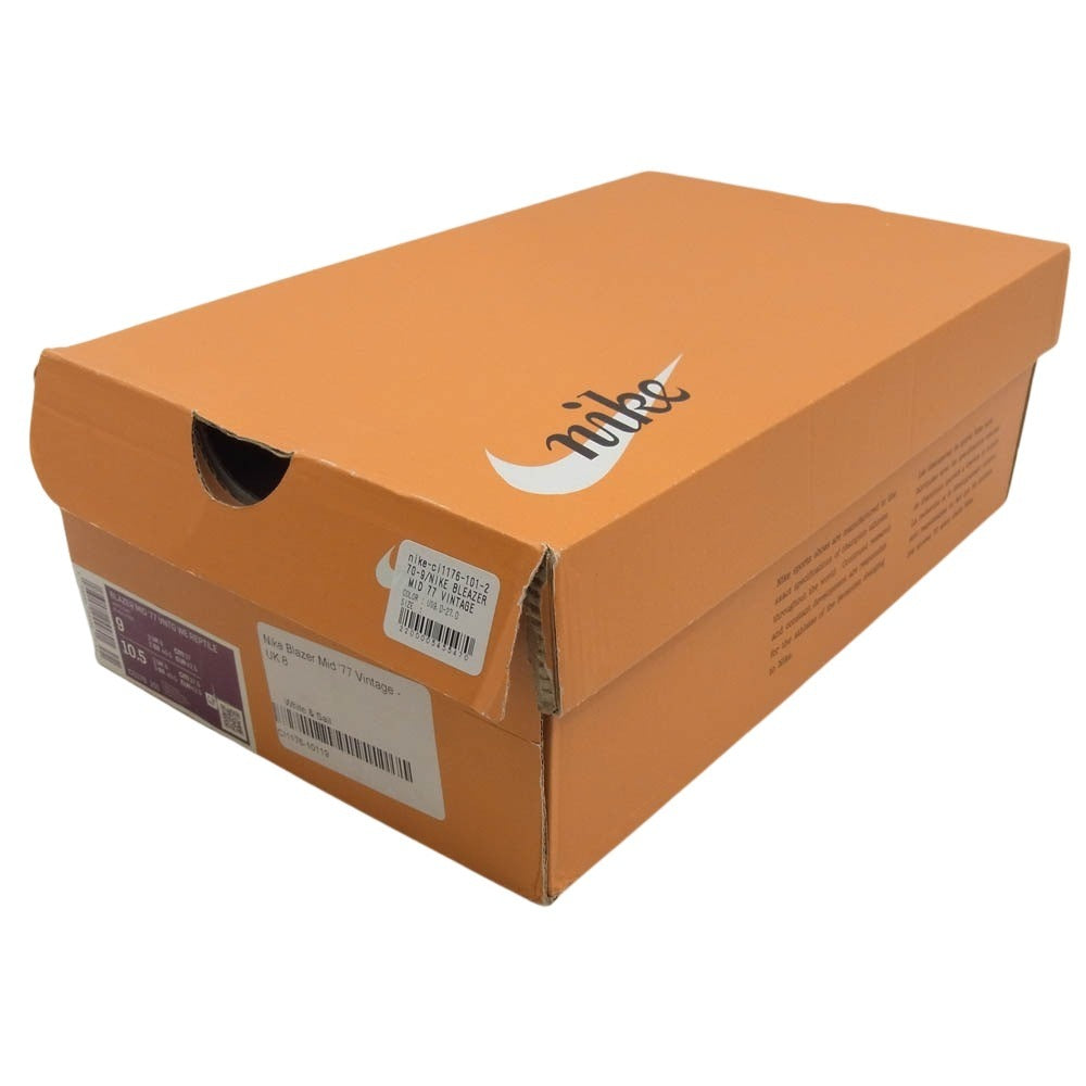 NIKE ナイキ ci1176-101 BLAZER MID 77 VNTG WE REPTILE SILVER SNAKE ブレーザー ミッド ヴィンテージ ウィー レプタイル ホワイト系 ベージュ系【中古】