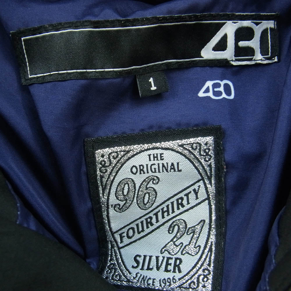 フォーサーティー 430 MOUNTAIN DOWN JACKET マウンテン ダウン ジャケット ブラック系 1【中古】