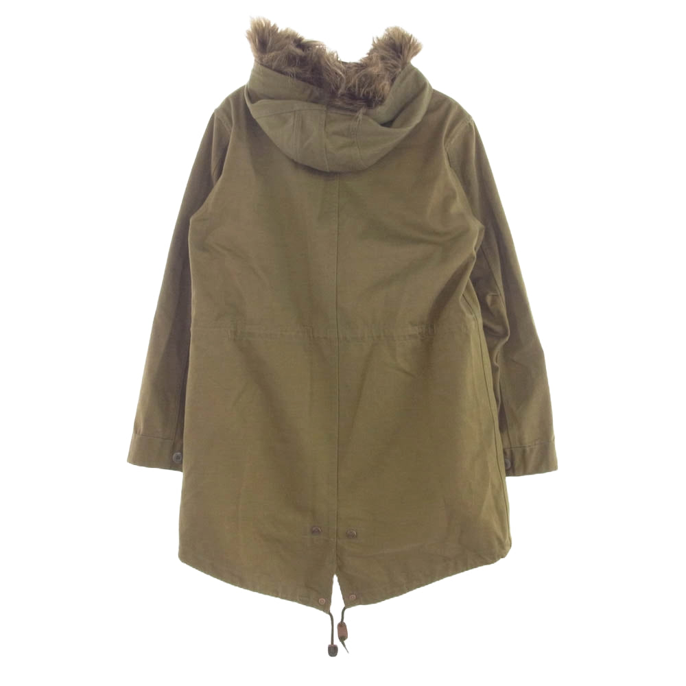 FRED PERRY フレッドペリー F2443 ボアライナー付 モッズ コート カーキ系 マルチカラー系 S【中古】