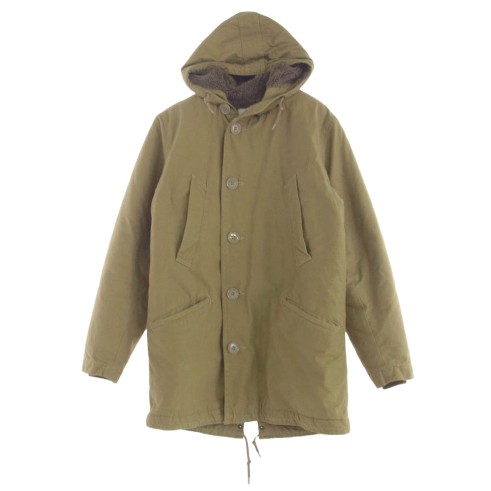 RADIALL ラディアル 16AW JK006 SCOOTERS COAT デッキ コート 裏地ボア カーキ系 S【中古】