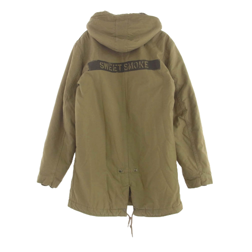 RADIALL ラディアル 16AW JK006 SCOOTERS COAT デッキ コート 裏地ボア カーキ系 S【中古】