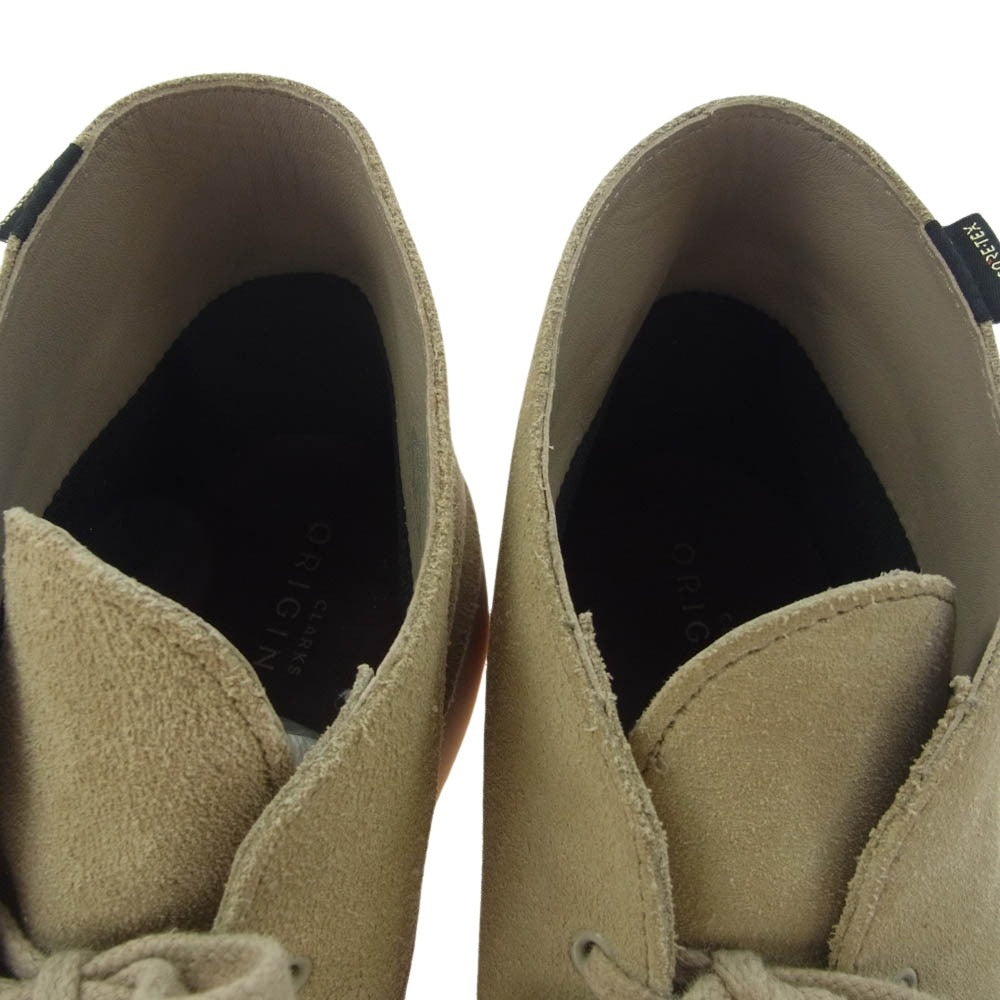 Clarks クラークス 26144250 DESERT BOOT GTX デザート ブーツ ゴアテックス スエード ベージュ系 26.0cm【中古】