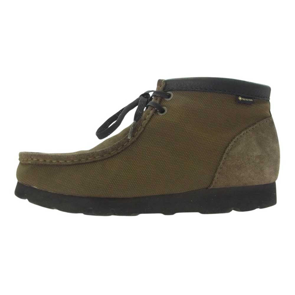 Clarks クラークス 26154788 WallabeeBT GTX ワラビー ゴアテックス スエード 切替 シューズ カーキ系 25.5cm【中古】