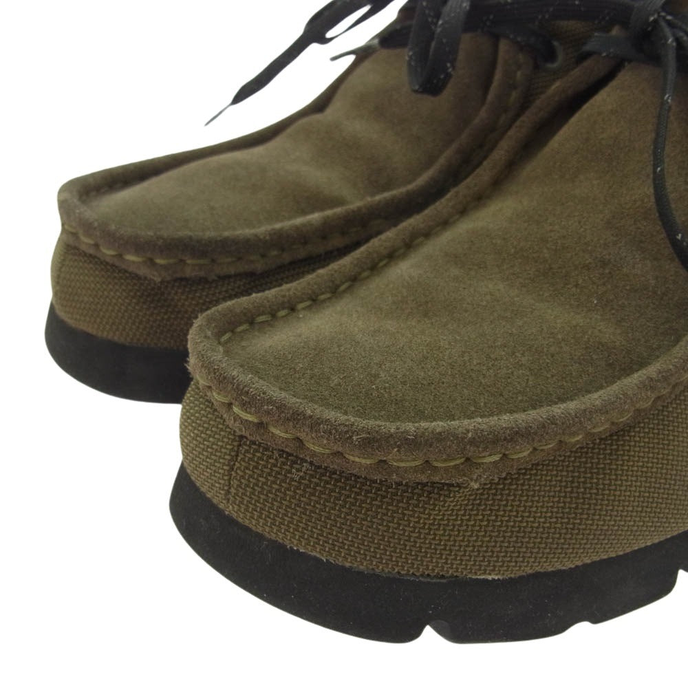 Clarks クラークス 26154788 WallabeeBT GTX ワラビー ゴアテックス スエード 切替 シューズ カーキ系 25.5cm【中古】