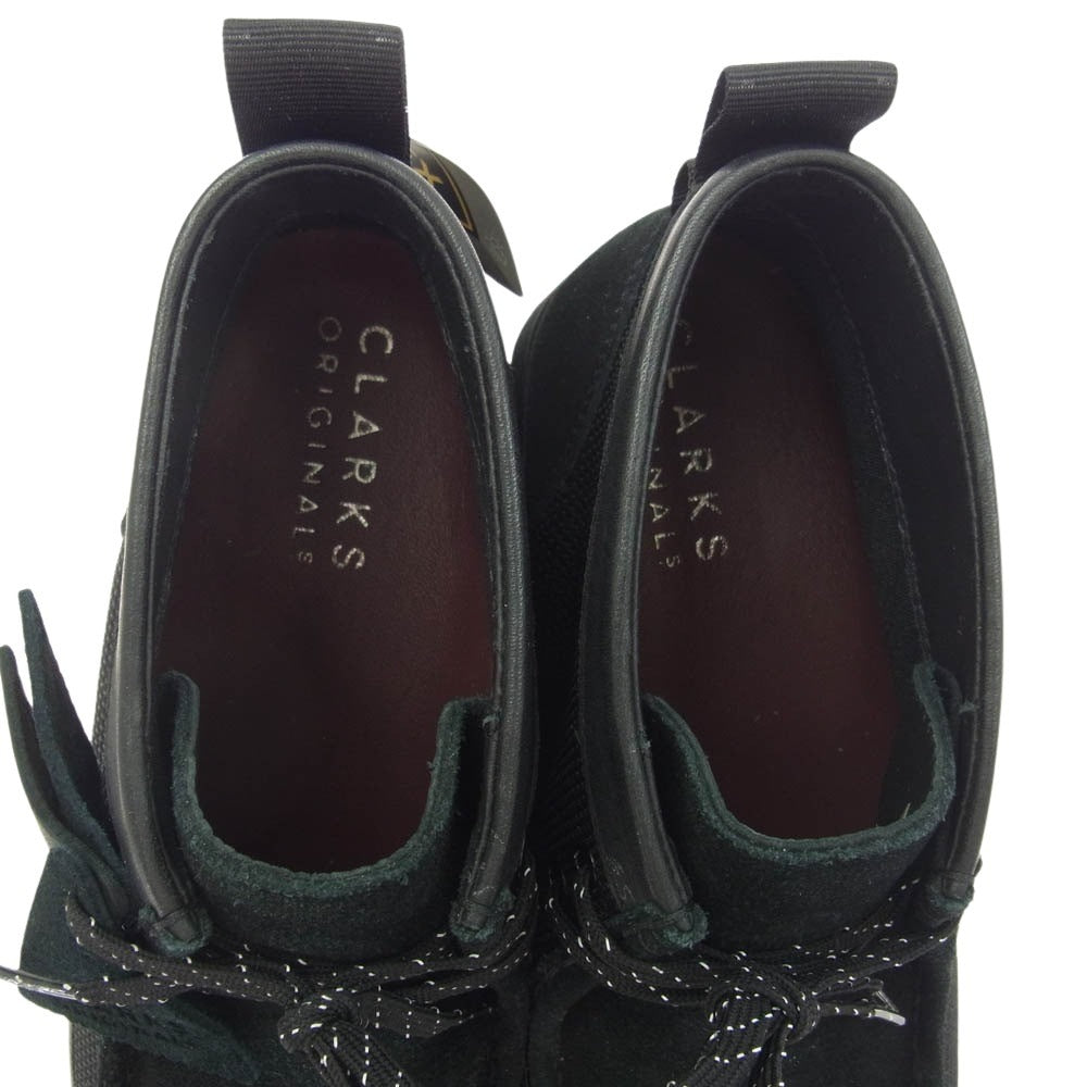 Clarks クラークス 28005 Wallabee 2.0 GTX ワラビー スエード 切替 シューズ ブラック系 25cm【中古】