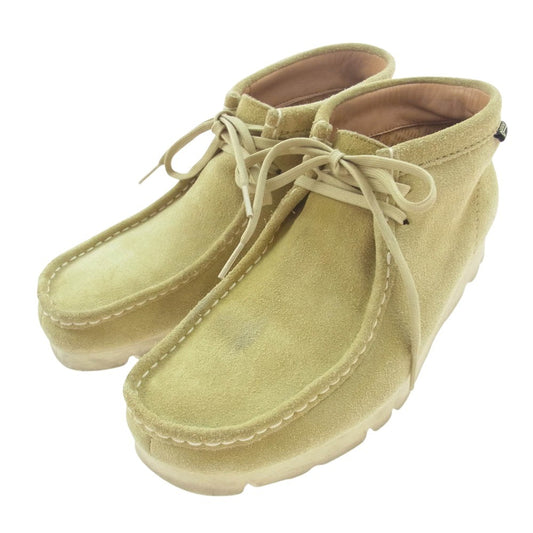 Clarks クラークス 21621 × BEAMS ビームス GORE-TEX Wallabee GTX スエード ワラビー シューズ ベージュ系 26.5cm【中古】