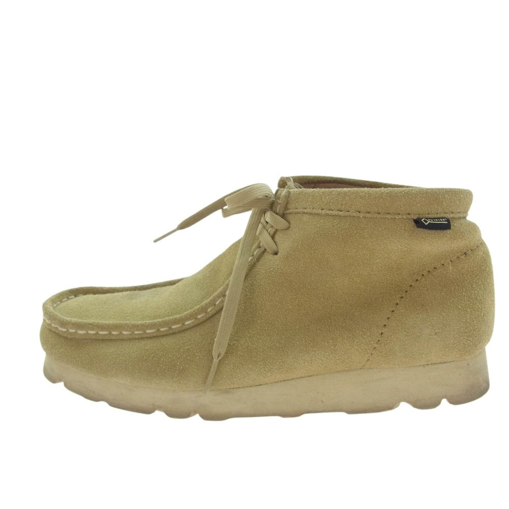 Clarks クラークス 21621 × BEAMS ビームス GORE-TEX Wallabee GTX スエード ワラビー シューズ ベージュ系 26.5cm【中古】