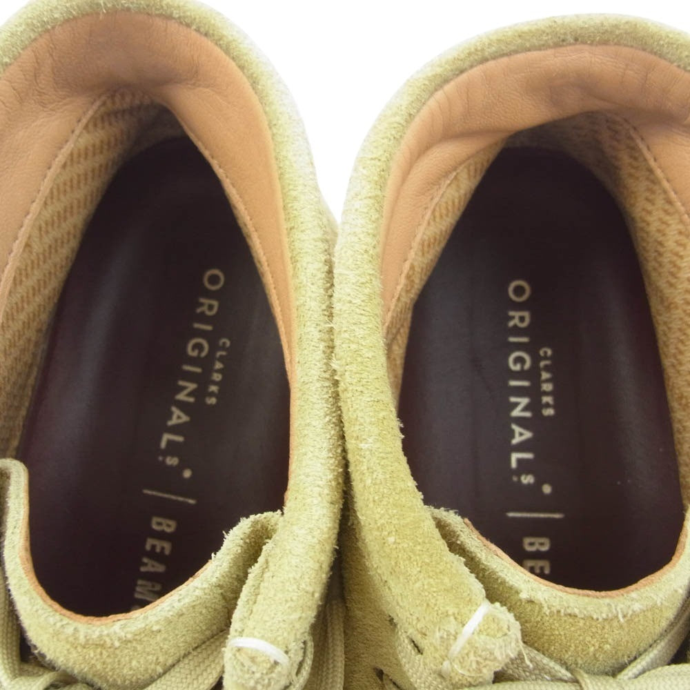 Clarks クラークス 21621 × BEAMS ビームス GORE-TEX Wallabee GTX スエード ワラビー シューズ ベージュ系 26.5cm【中古】