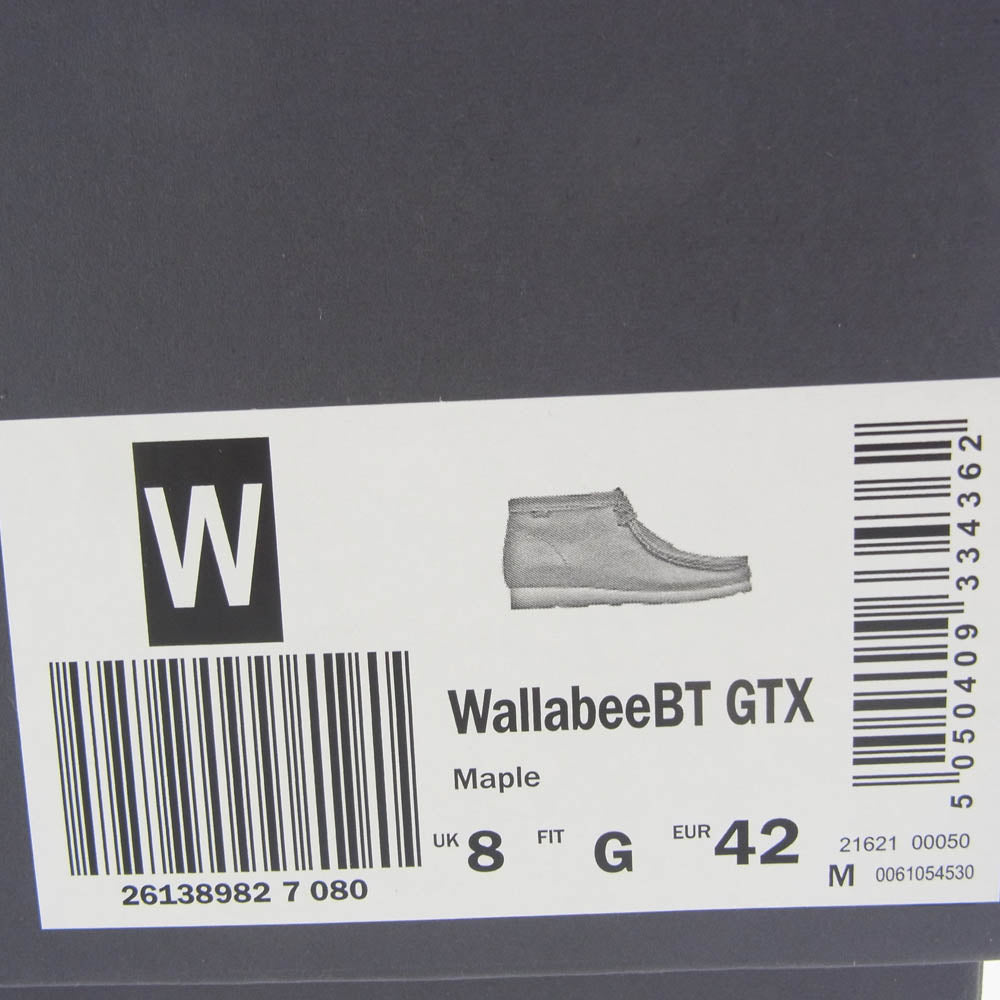 Clarks クラークス 21621 × BEAMS ビームス GORE-TEX Wallabee GTX スエード ワラビー シューズ ベージュ系 26.5cm【中古】