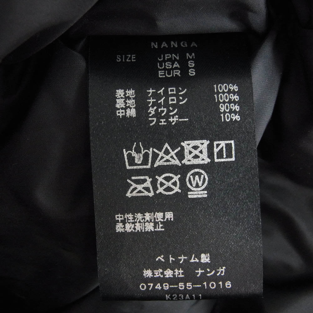 NANGA ナンガ K23A11 AURORA DOWN JACKET オーロラ ダウン ジャケット ブラック系 M【中古】