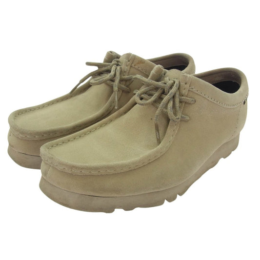 Clarks クラークス 21621 × BEAMS ビームス GORE-TEX Wallabee GTX スエード ワラビー シューズ ライトブラウン系 26cm【中古】