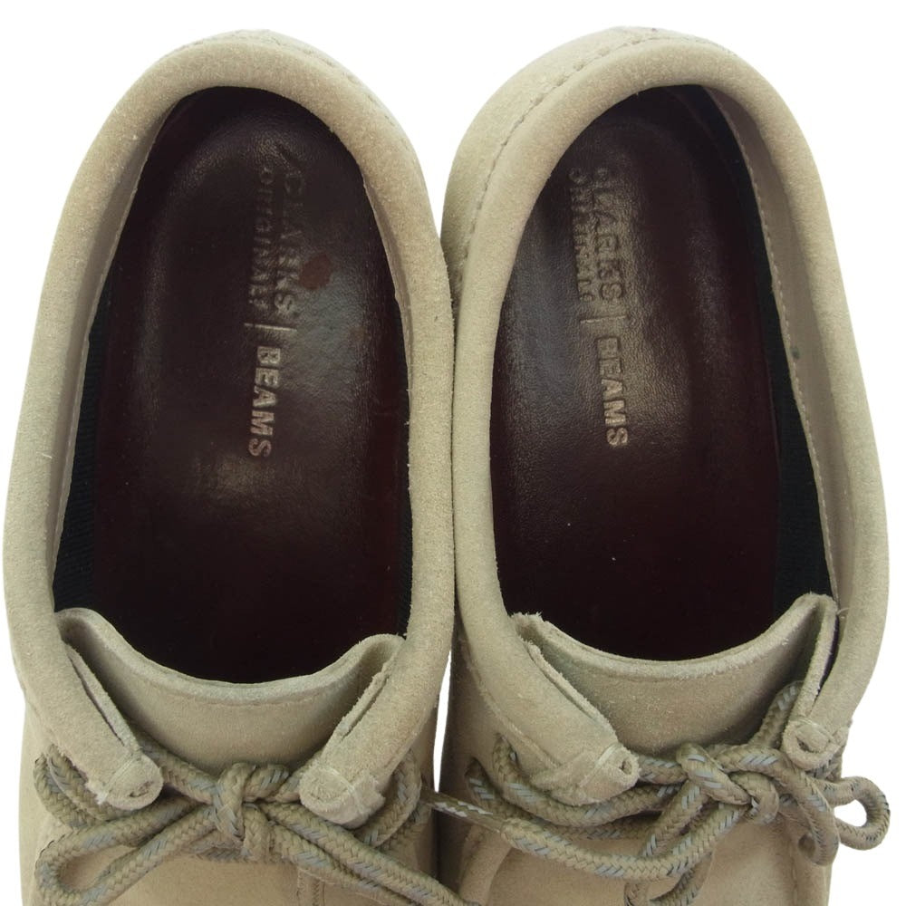Clarks クラークス 21621 × BEAMS ビームス GORE-TEX Wallabee GTX スエード ワラビー シューズ ライトブラウン系 26cm【中古】