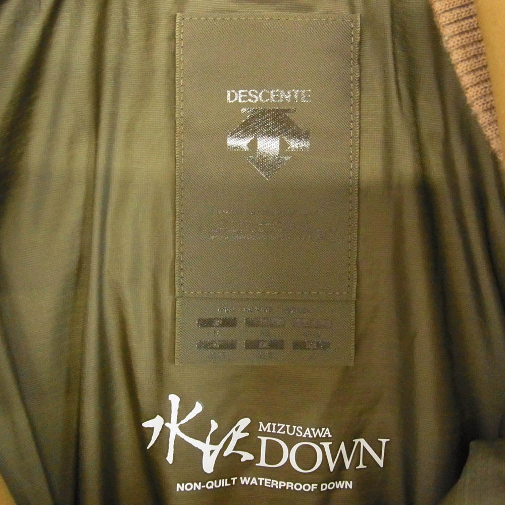 DESCENTE デサント DOR-G9082 ALLTERAIN オルテライン 水沢ダウン MOUNTAINEER マウンテニア フーデッド ダウン ジャケット ブラウン系 M【中古】