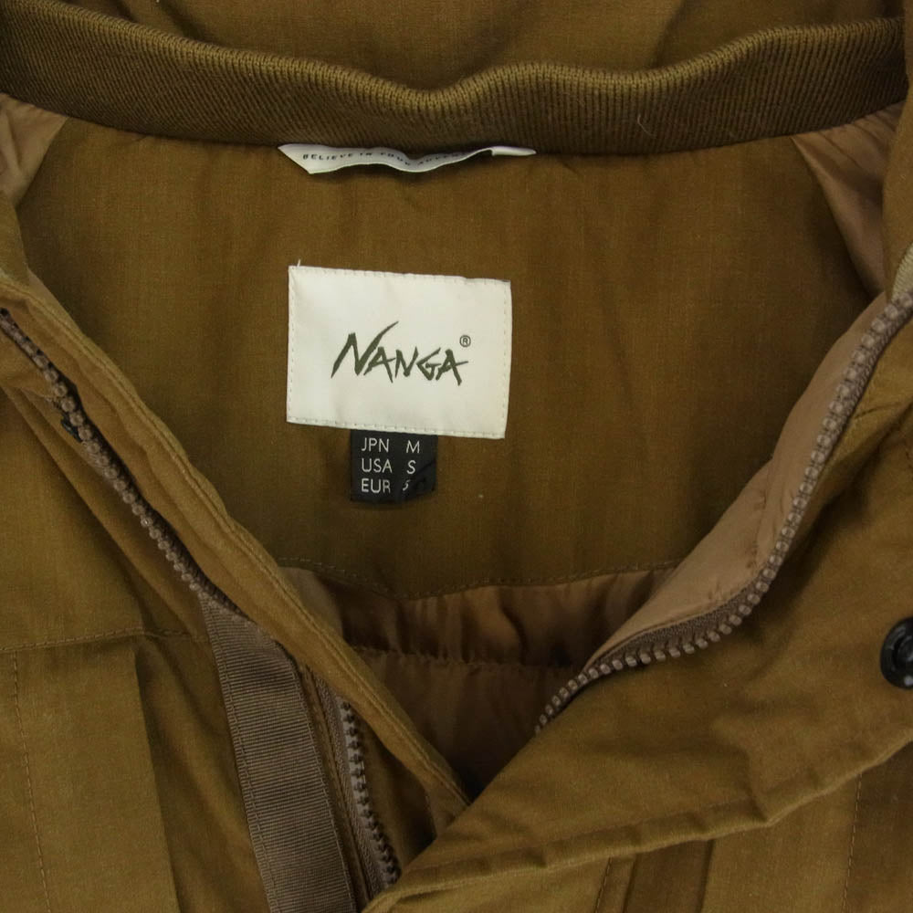 NANGA ナンガ 1000007 TAKIBI DOWN JACKET タキビ ダウン ジャケット コヨーテ ブラウン系 M【中古】