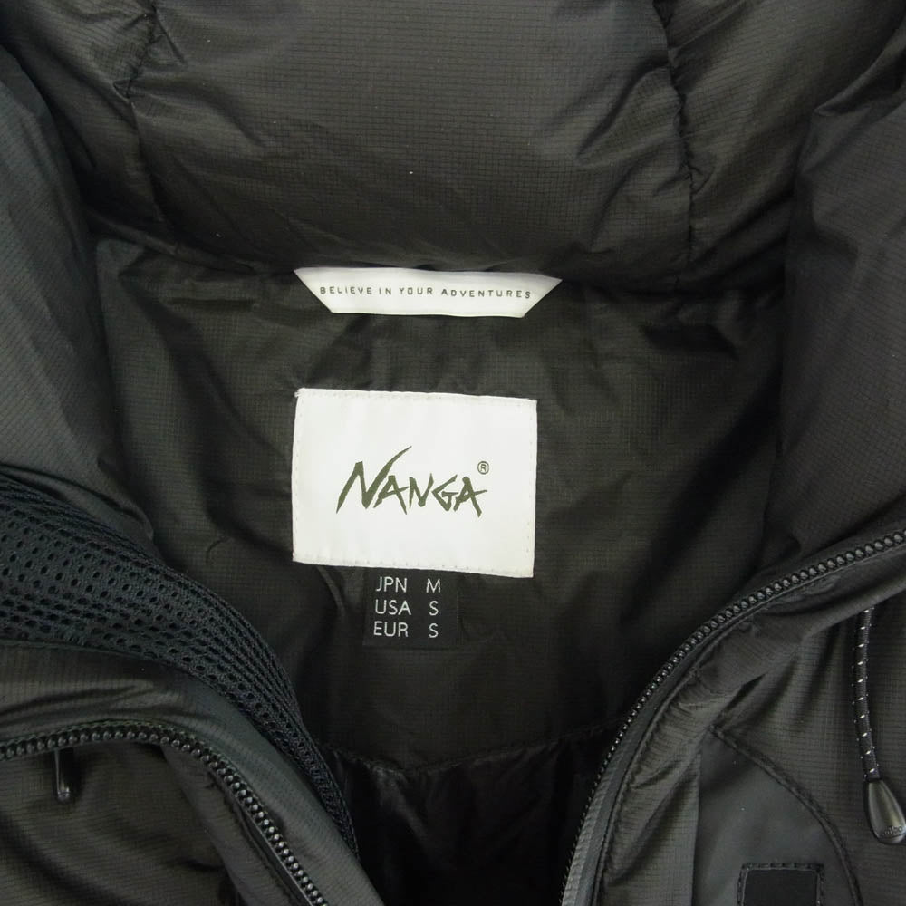 NANGA ナンガ F000010 AURORA LIGHT DOWN JACKET オーロラ ライト ダウン ジャケット ブラック系 M【美品】【中古】