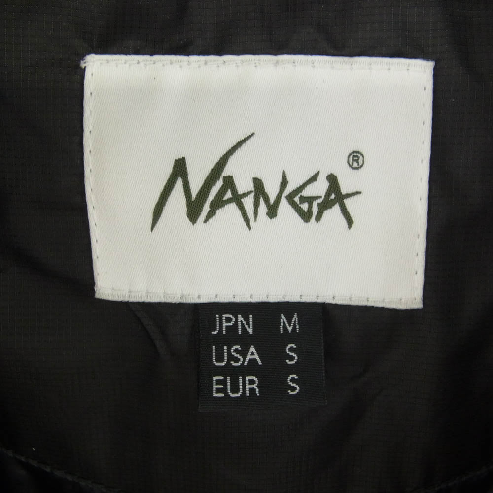 NANGA ナンガ F000010 AURORA LIGHT DOWN JACKET オーロラ ライト ダウン ジャケット ブラック系 M【美品】【中古】