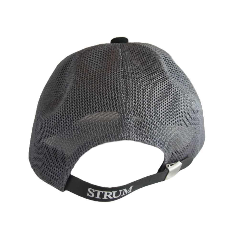 STRUM ストラム STG049-01 LEATHER MESH CAP レザー メッシュ キャップ 帽子 ブラック系【極上美品】【中古】