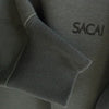 Sacai サカイ 23AW 23-03256M Sponge Sweat Pullover スポンジ スウェット プルオーバー ロゴ刺繍 サイドジップ トレーナー グレー系 3【新古品】【未使用】【中古】