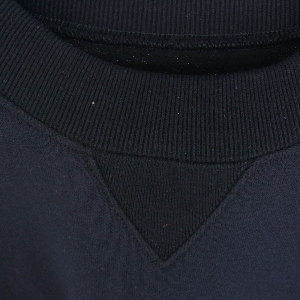 Sacai サカイ 23AW 23-03256M Sponge Sweat Pullover スポンジ スウェット プルオーバー ロゴ刺繍 サイドジップ トレーナー ネイビー系 1【新古品】【未使用】【中古】