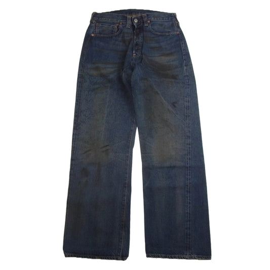 Levi's リーバイス VINTAGE CLOTHING 501XX USA製 復刻 ストレート デニム パンツ ボタンフライ ボタン裏刻印643M BIG E セルビッチ バックバックル インディゴブルー系 W32L34【中古】
