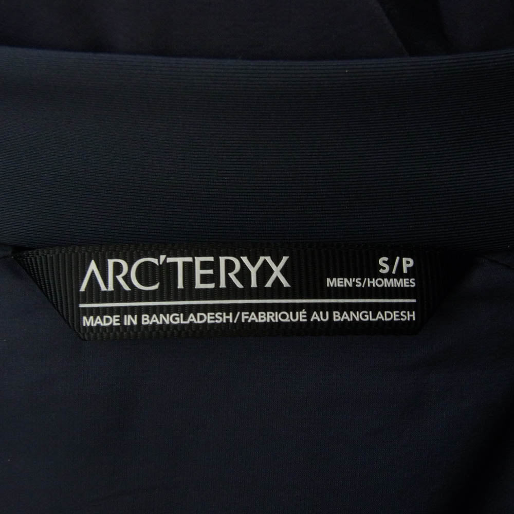 ARC'TERYX アークテリクス L08002000 ATOM HOODY アトム AR フーディ パーカー ジャケット ネイビー系 S【中古】