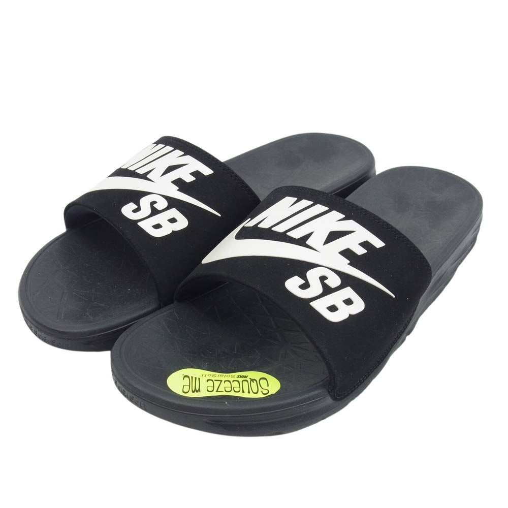 NIKE ナイキ 840067-001 BENASSI SOLARSOFT SB ベナッシ スポーツ サンダル ブラック系 28cm【美品】【中古】