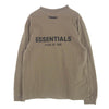 フィアオブゴッド ESSENTIALS エッセンシャルズ バック ロゴ 長袖 Tシャツ カーキ系 L【中古】