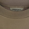 フィアオブゴッド ESSENTIALS エッセンシャルズ バック ロゴ 長袖 Tシャツ カーキ系 L【中古】