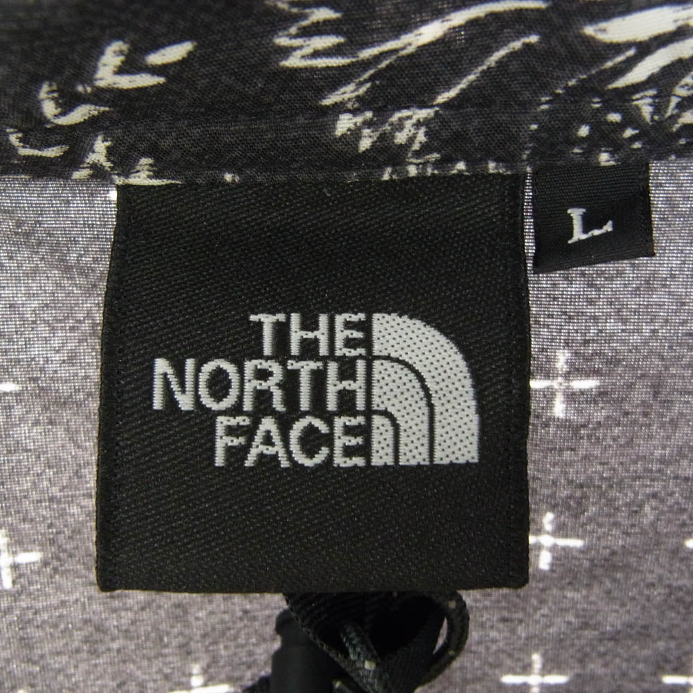 THE NORTH FACE ノースフェイス NP71535 Novelty Compact Jacket  ノベルティ バンダナ コンパクト ジャケット ブラック系 ホワイト系 L【中古】