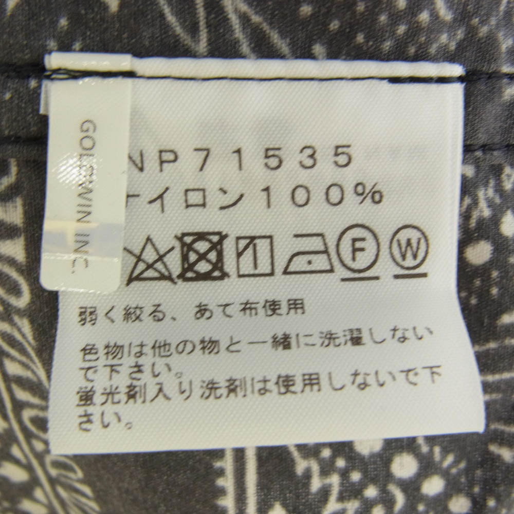 THE NORTH FACE ノースフェイス NP71535 Novelty Compact Jacket  ノベルティ バンダナ コンパクト ジャケット ブラック系 ホワイト系 L【中古】