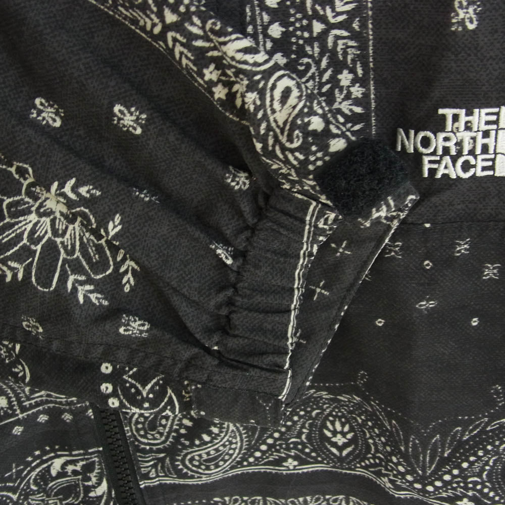 THE NORTH FACE ノースフェイス NP71535 Novelty Compact Jacket  ノベルティ バンダナ コンパクト ジャケット ブラック系 ホワイト系 L【中古】