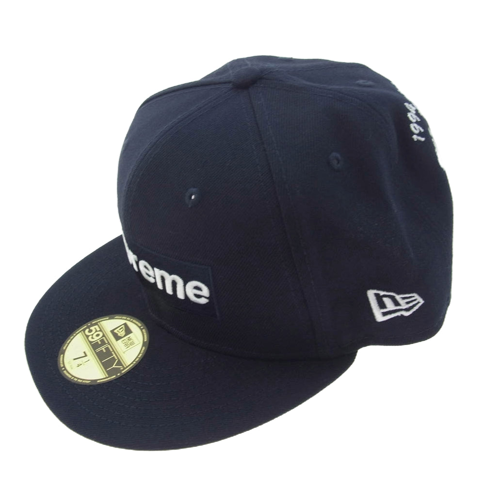 Supreme シュプリーム 21SS Champions Box Logo New Era チャンピオン ボックスロゴ ニューエラ キャップ ネイビー系 57.7cm【新古品】【未使用】【中古】