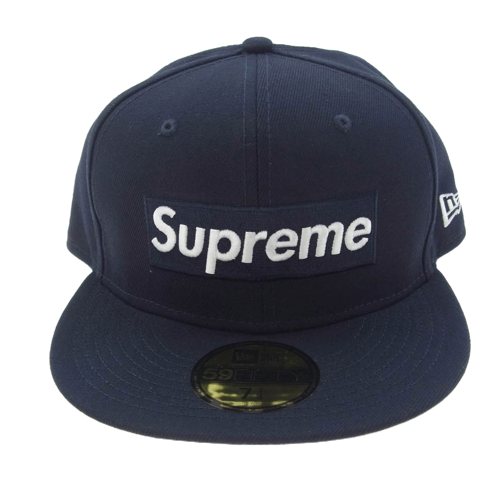 Supreme シュプリーム 21SS Champions Box Logo New Era チャンピオン ボックスロゴ ニューエラ キャップ ネイビー系 57.7cm【新古品】【未使用】【中古】