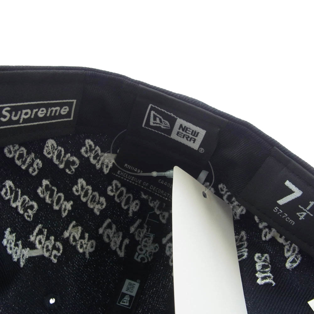 Supreme シュプリーム 21SS Champions Box Logo New Era チャンピオン ボックスロゴ ニューエラ キャップ ネイビー系 57.7cm【新古品】【未使用】【中古】