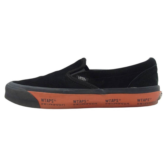WTAPS ダブルタップス × VANS バンズ VN0A45JK20E1 Slip-On スリッポン Black Orange ブラック オレンジ スニーカー ブラック系 28cm【中古】