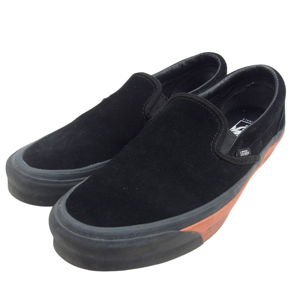 WTAPS ダブルタップス × VANS バンズ VN0A45JK20E1 Slip-On スリッポン Black Orange ブラック オレンジ スニーカー ブラック系 28cm【中古】
