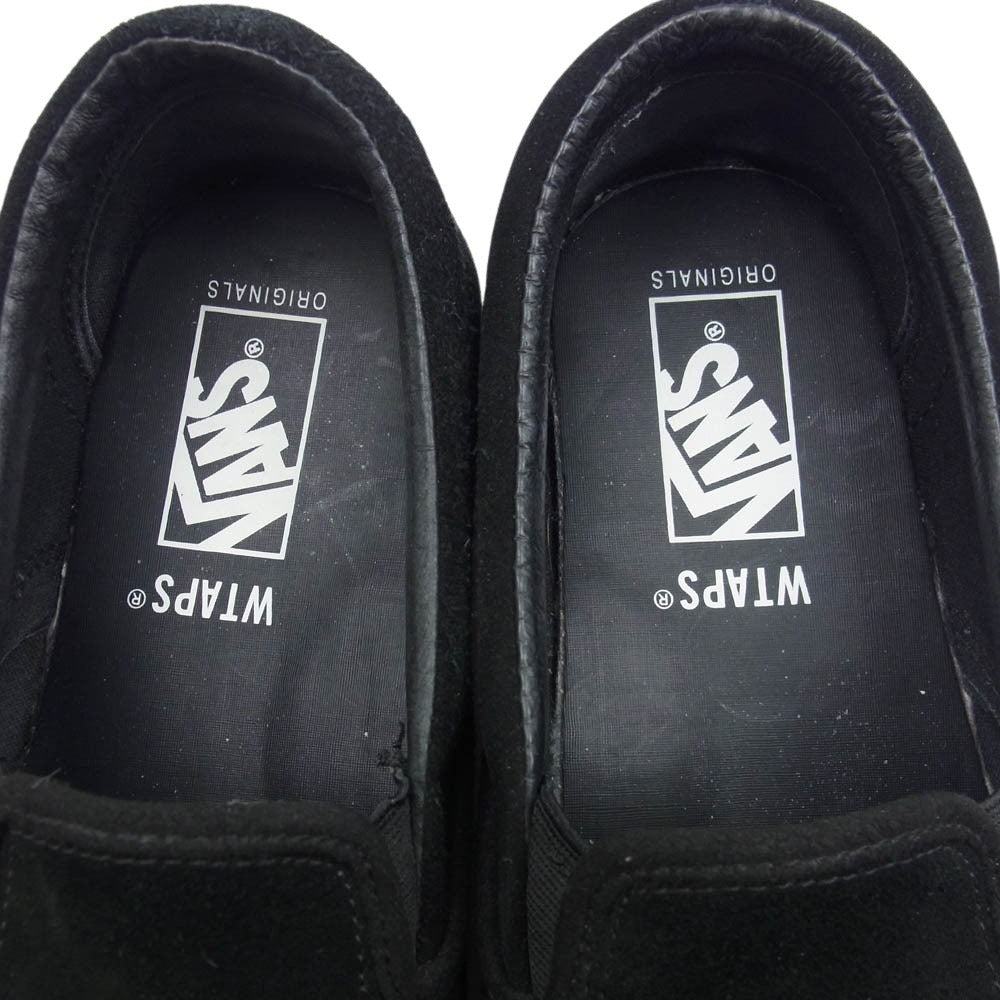 WTAPS ダブルタップス × VANS バンズ VN0A45JK20E1 Slip-On スリッポン Black Orange ブラック オレンジ スニーカー ブラック系 28cm【中古】