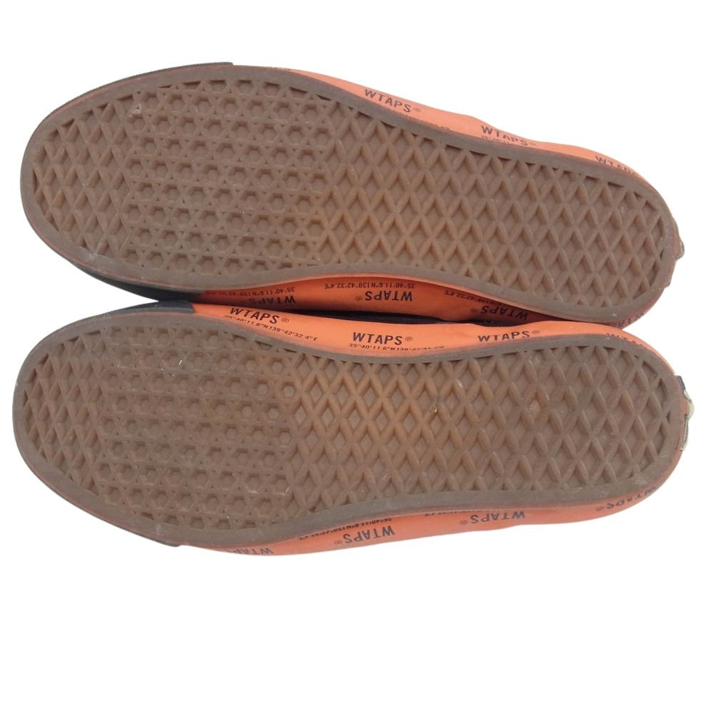 WTAPS ダブルタップス × VANS バンズ VN0A45JK20E1 Slip-On スリッポン Black Orange ブラック オレンジ スニーカー ブラック系 28cm【中古】