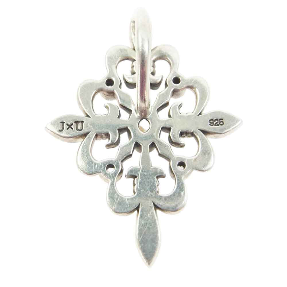 Justin Davis ジャスティンデイビス 石付き クロス トップ シルバー系【中古】