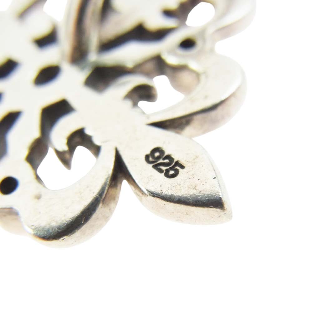 Justin Davis ジャスティンデイビス 石付き クロス トップ シルバー系【中古】