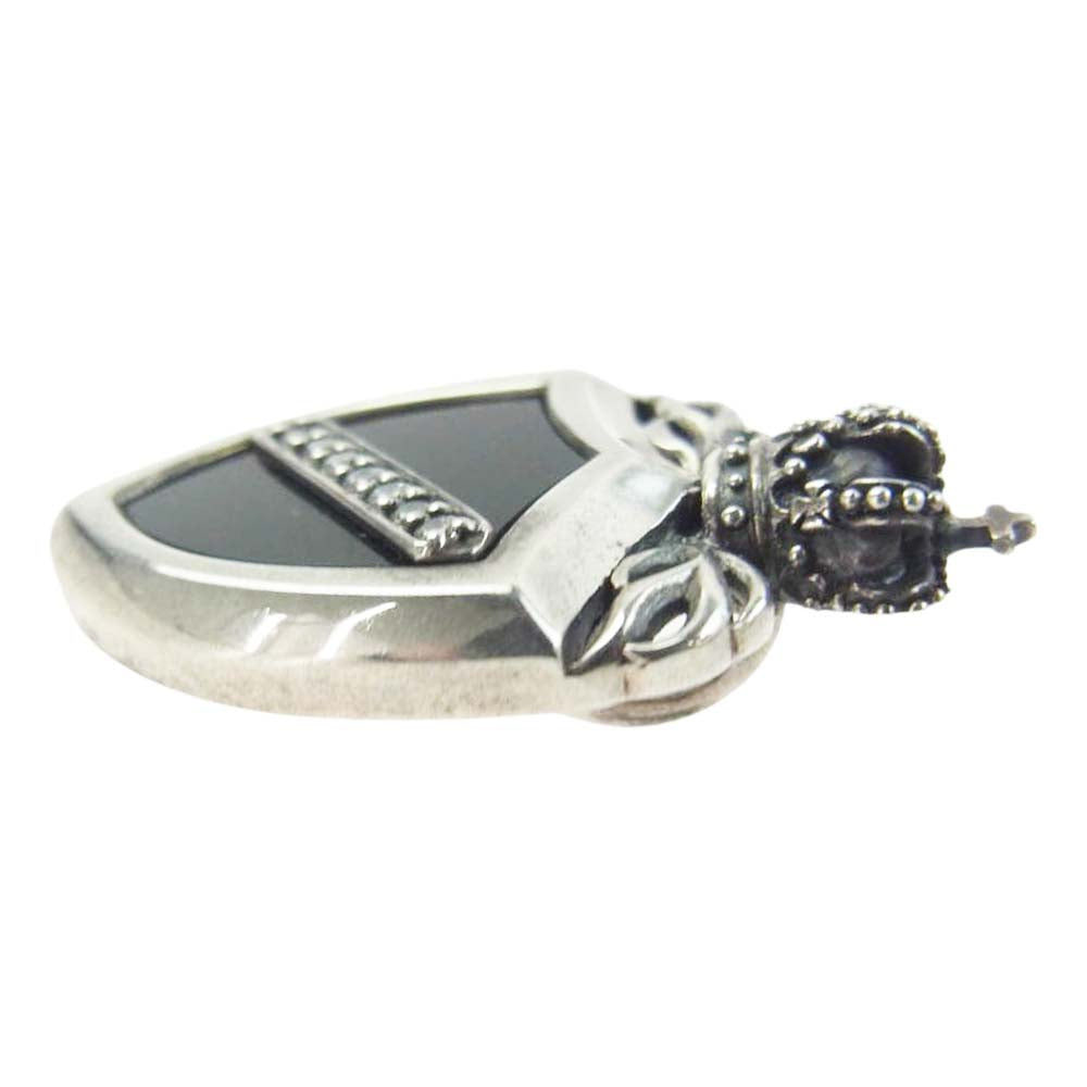 Justin Davis ジャスティンデイビス SPJ117 CROWN SHIELD クラウン シールド ペンダント トップ シルバー系【中古】