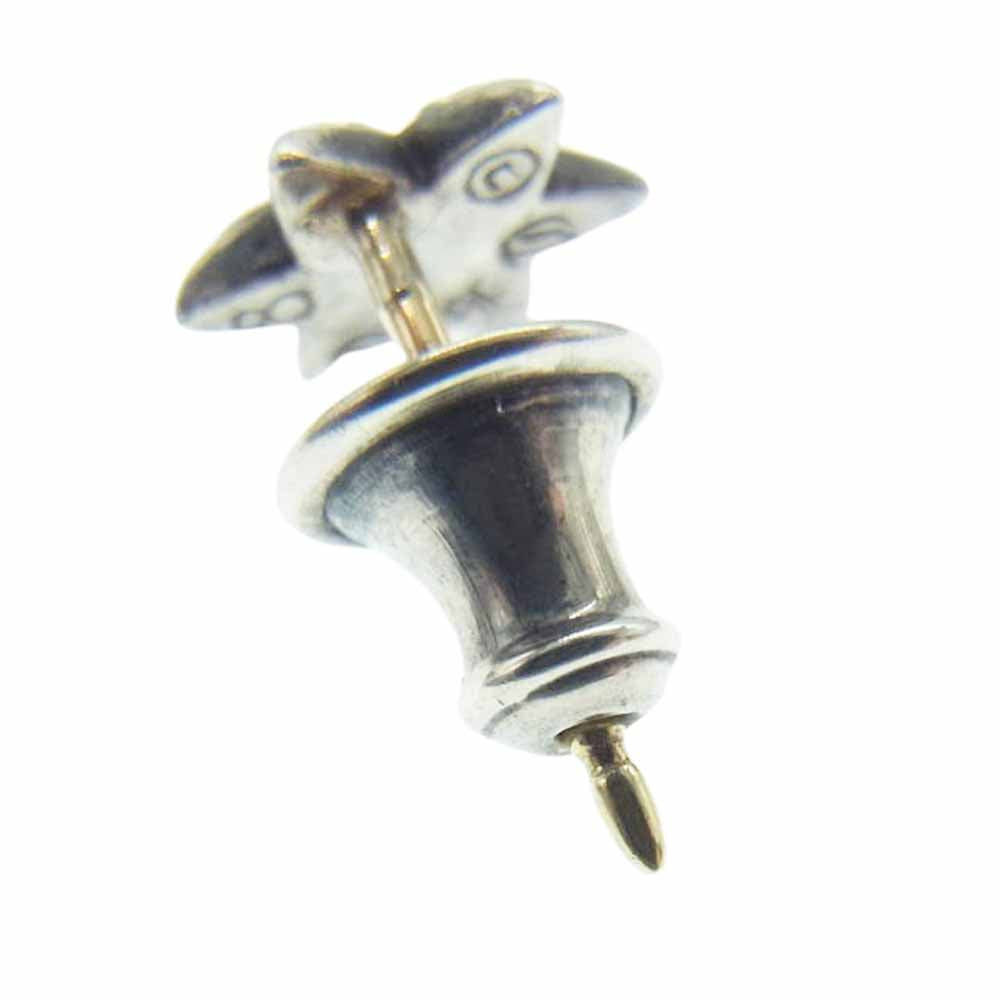 CHROME HEARTS クロムハーツ（原本無） CO STAR スター スタッド シルバー ピアス シルバー系【中古】